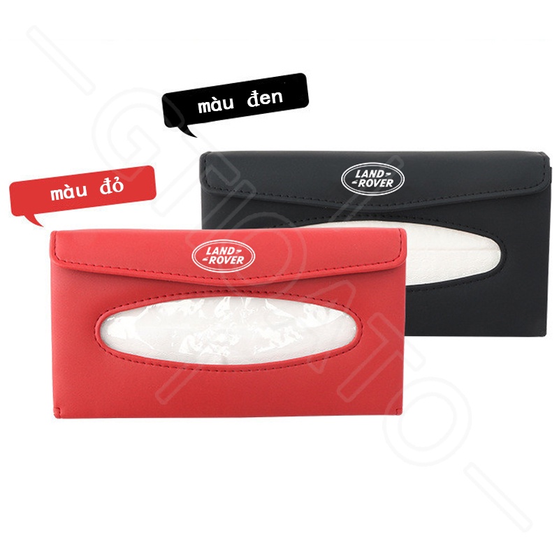 GTIOATO Tấm Che Nắng Ô Tô Hộp Đựng Khăn Giấy Ô Tô Da HộP ĐựNg GiấY TrêN Xe Ô Tô HộP ĐựNg GiấY ĂN TrêN Ô Tô HộP ĐựNg Đồ TrêN Ô Tô Phụ Kiện Xe Hơi Cho Land Rover Defender Evoque Discovery VELAR Range