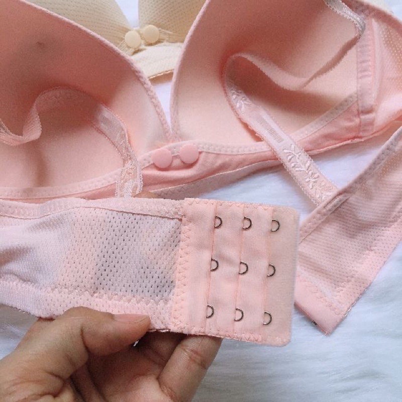 Áo lót bầu 💖 Freeship từ 50k 💖 áo ngực bầu thông hơi quả to có nút bấm, tiện sử dụng để cho con bú