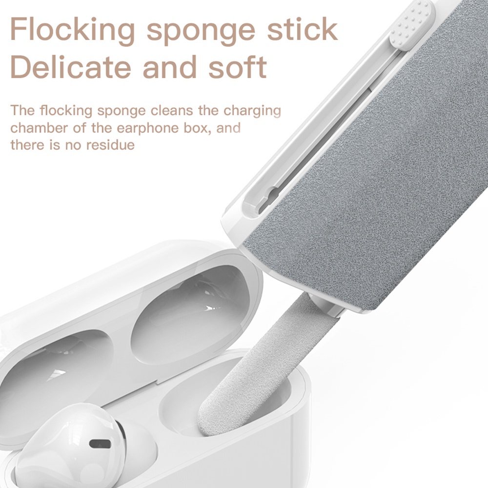 Set dụng cụ làm sạch tai nghe bluetooth VIRWIR tiện lợi thích hợp cho Airpods Pro 1 2 3 Xiaomi Huawei Samsung