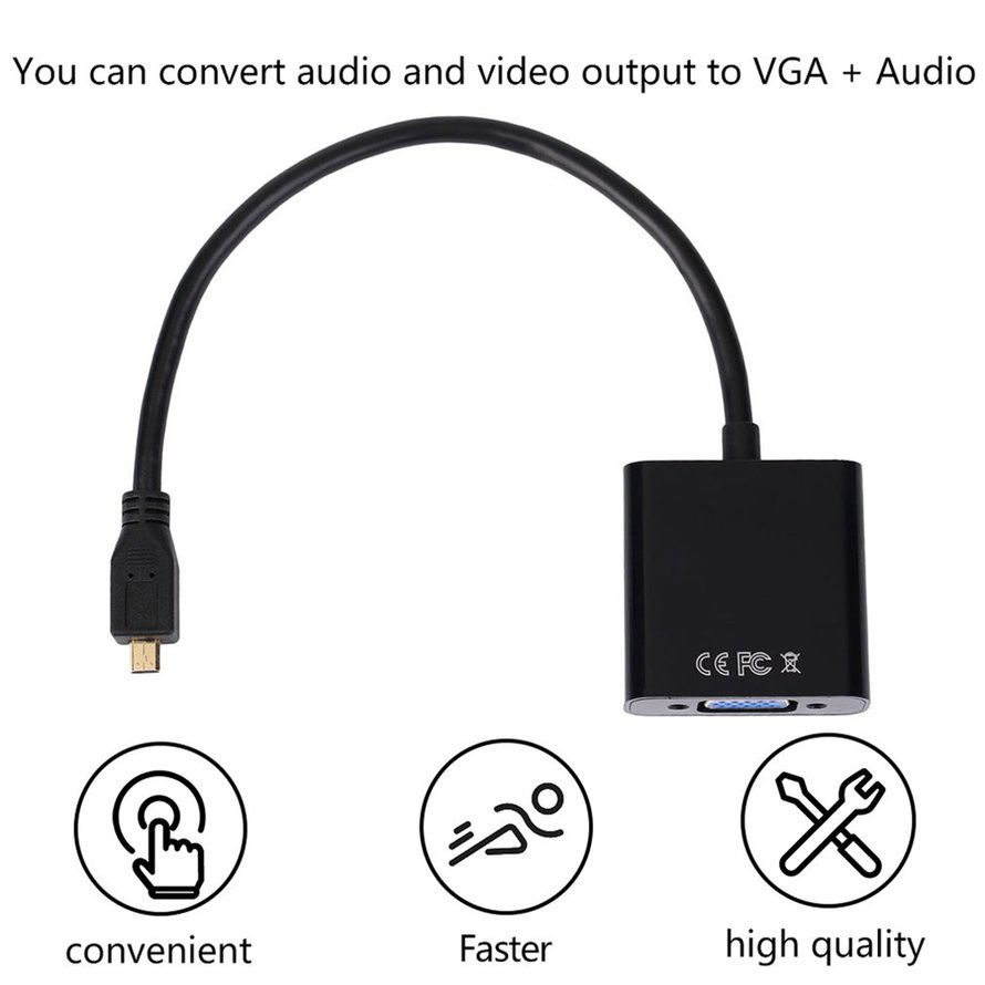 Đầu Chuyển Đổi Từ 1080p Micro Hdmi-compatible Sang Vga