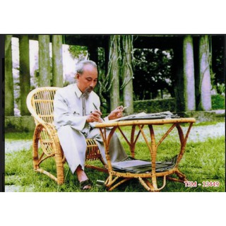 tranh Lụa dán tường 3d Tranh hình ảnh Bác Hồ kt 1m2 x0.8m