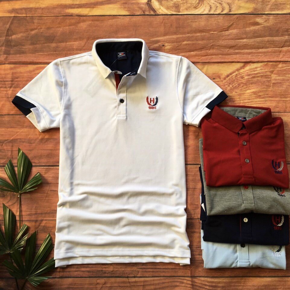 Áo thun cổ bẻ cao cấp, vải cá sấu cotton, Thêu Logo, chất dày, form chuẩn