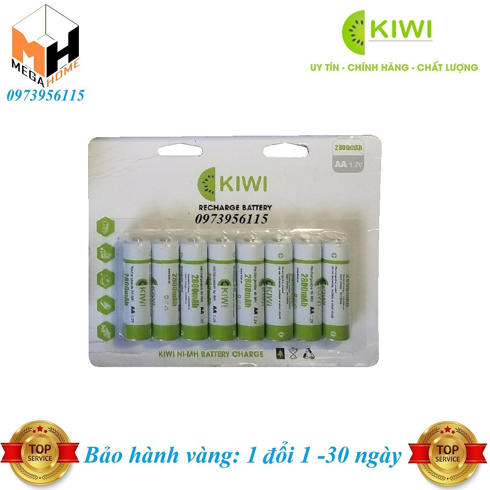 Bộ dock sạc , pin AA 1.2V Ultra Alkaline- KiWi hàng chính hãng