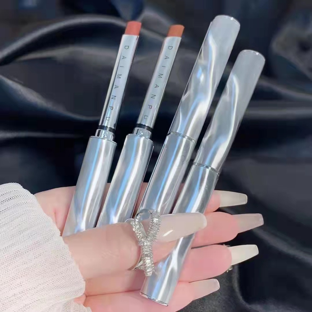 [Hàng mới về] Son môi DAIMANPU kháng nước bền màu lâu trôi vỏ màu trắng đẹp mắt | BigBuy360 - bigbuy360.vn