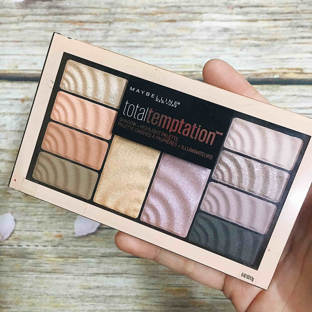 Bảng Màu Mắt Và Highlight Maybelline Total Temptation Eyeshadow & Highlight Palette