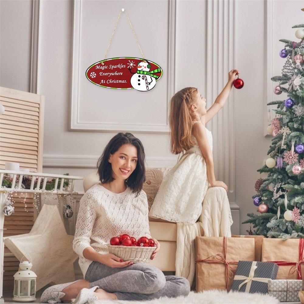 CONOPERY Biển Hiệu Treo Tường Trang Trí Giáng Sinh Năm Mới 2022