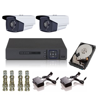 Bộ 2 camera tvi elitek ect-51013 - đầu ghi elitek + ổ cứng