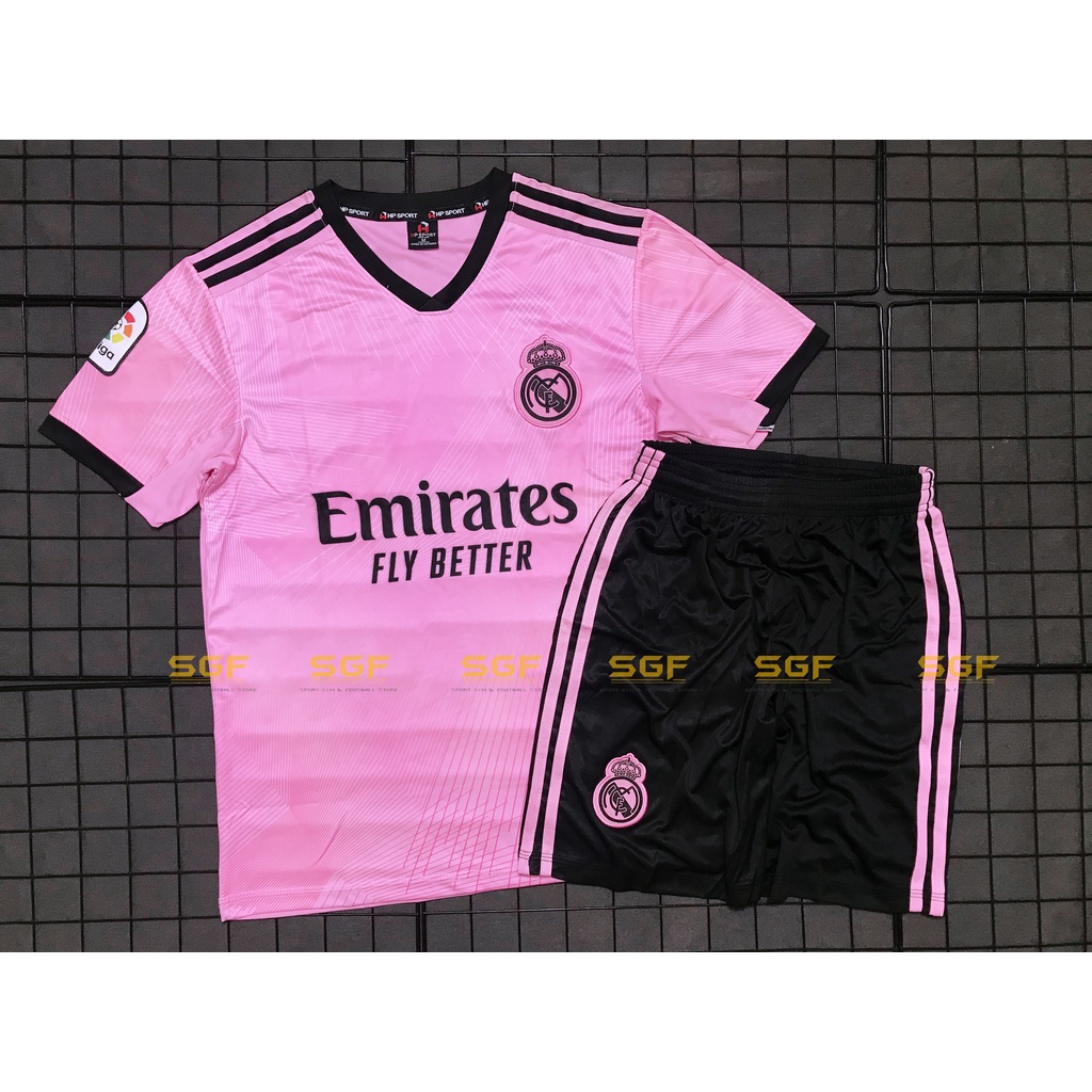 Đồ Bóng Đá REAL MADRID hồng mẫu chính thức thứ 4 màu 2023