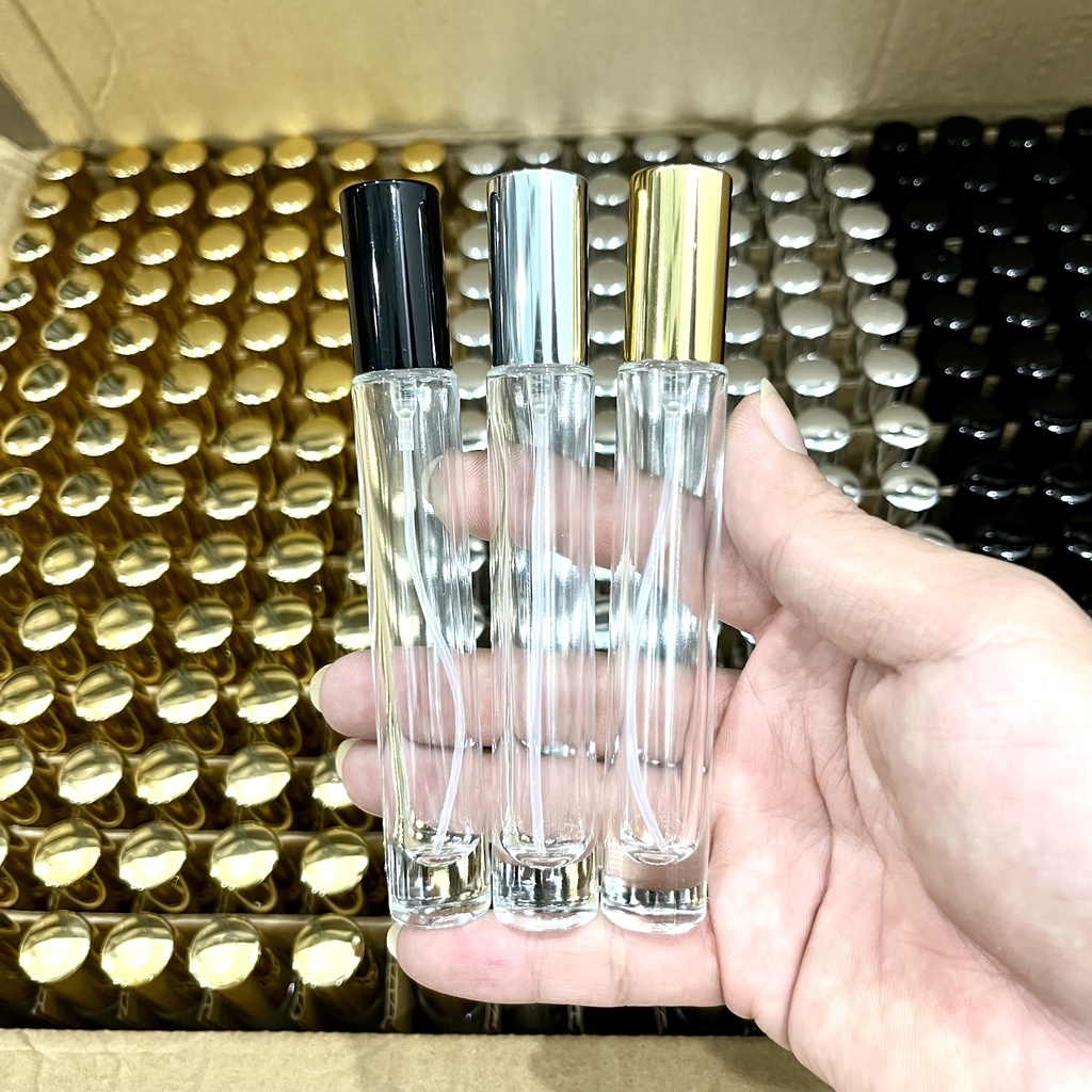 Lọ Chiết>Chai Chiết Nước Hoa-Hình Trụ Tròn-Dạng Phun Sương-Dung Tích 10ML