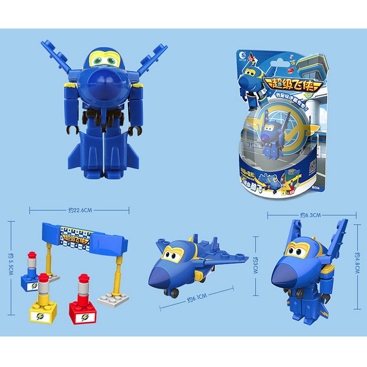 Đồ chơi lắp ghép trạm bay Super Wings đội bay siêu đẳng