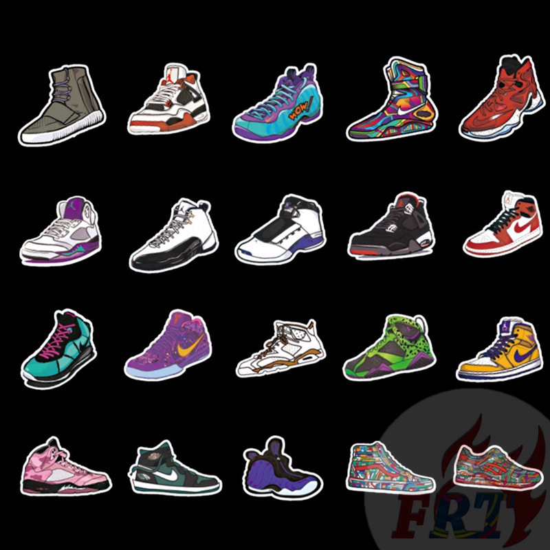 ❉ Sports Shoes - Fashion Brand Series 03 Stickers ❉ 100Pcs/Set DIY Luggage Laptop Skateboard Doodle Stickers
