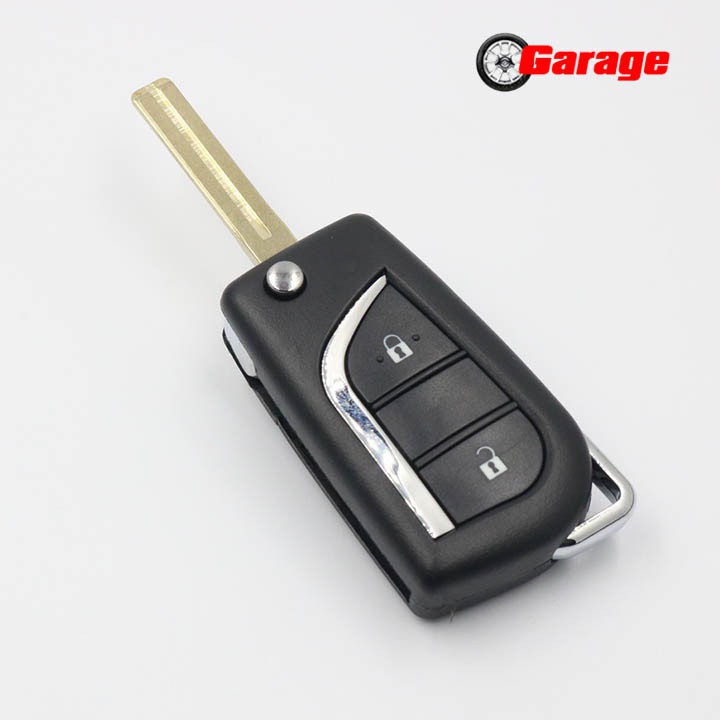 Vỏ chìa khóa Toyota Yago Atis Innova gập 2 nút