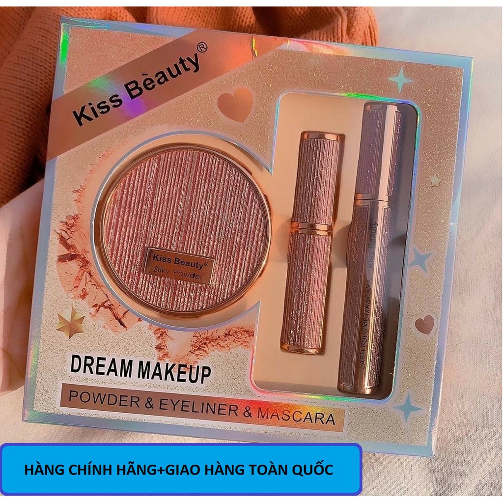 Set Kiss Beauty Dream Makeup kim tuyến hồng