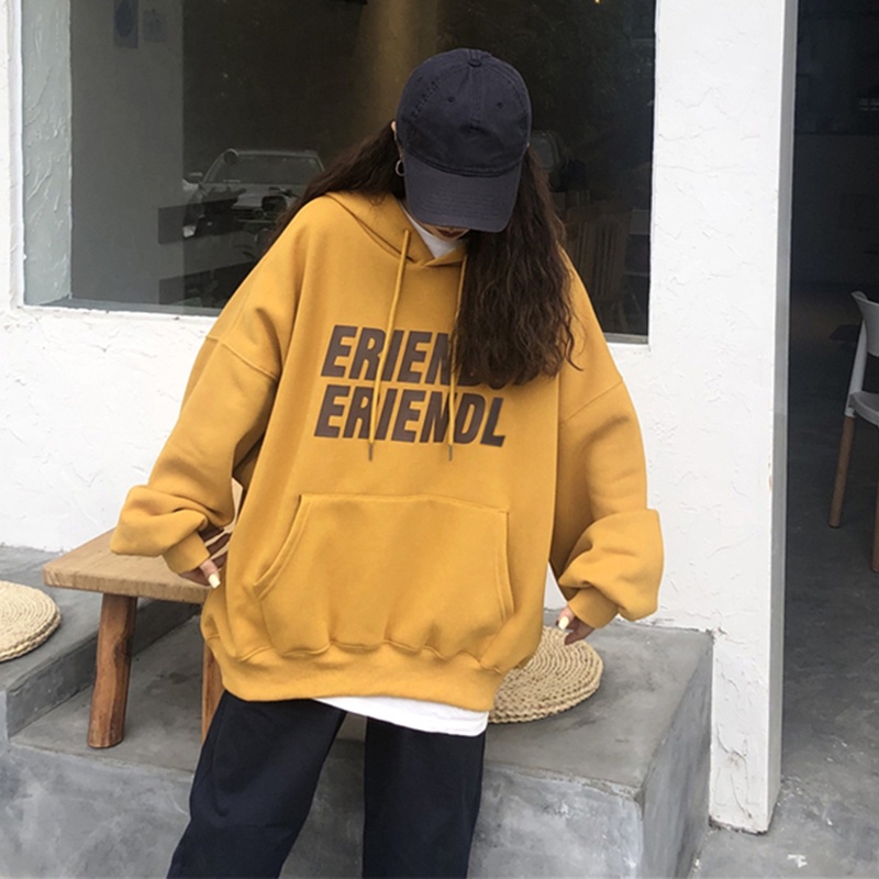 NRVP Áo Hoodie Dáng Rộng Thời Trang Hàn Quốc 2022 Dành Cho Nữ