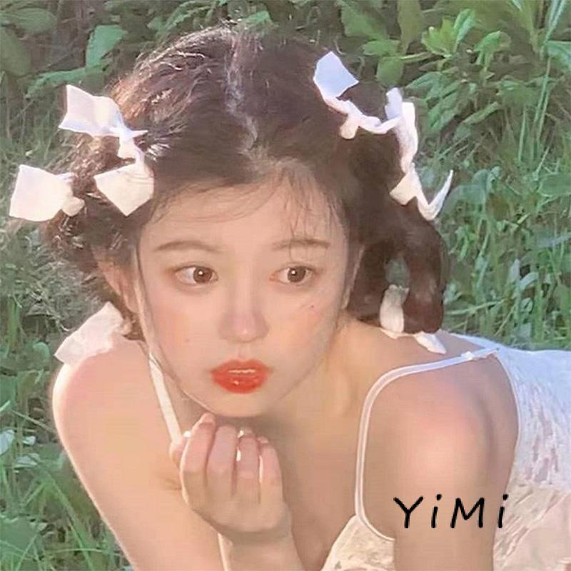 Kẹp tóc vải trang trí hình nơ dễ thương phong cách lolita Hàn Quốc nữ tính