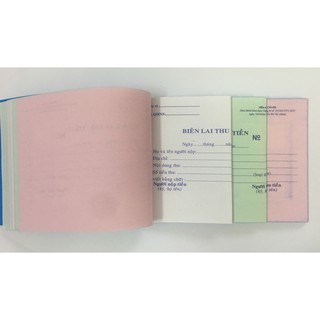 Biên lai thu tiền 3 liên 90 tờ (Combo 10 cuốn)