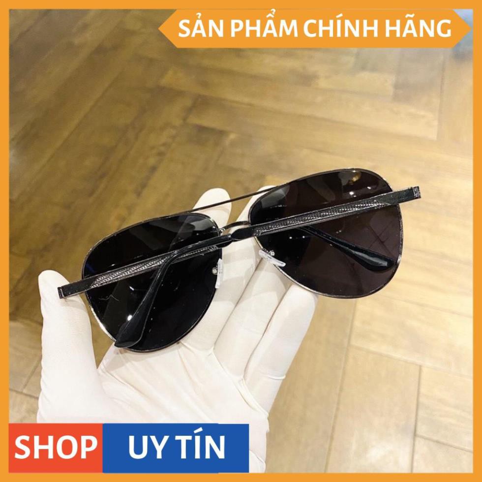 Kính mát nam thời trang cao cấp tròng phim make chống chói, chống tia UV - Mắt kính nam đi nắng gọng kim loại độc đáo