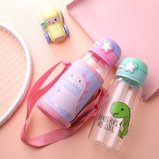 Bobora Trẻ Em Cốc Nước Hoạt Hình Ống Hút Cốc Nước Khủng Long Ngôi Sao Cup 700ml Cốc Dễ Thương Chống Sốc Trẻ Em Ống Hút Cốc Nước Bình Nước Bộ Cốc Miễn Phí