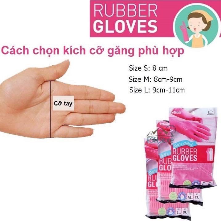  [Chính Hãng] Găng tay cao su tự nhiên Lock&Lock - Đủ size