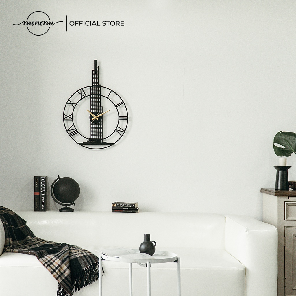 Đồng Hồ Decor CNC Landmark 81 Với Sơn Tĩnh Điện Phù Hợp Phòng Khách & Văn Phòng THE MONOMI - C028