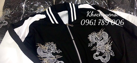 ☀️Áo Khoác Dù Bomber Rồng (Hình thật)