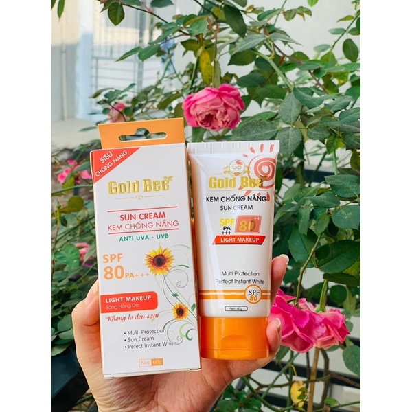 Kem Chống Nắng Sáng Hồng Da Gold Bee - Hàng Chính Hãng