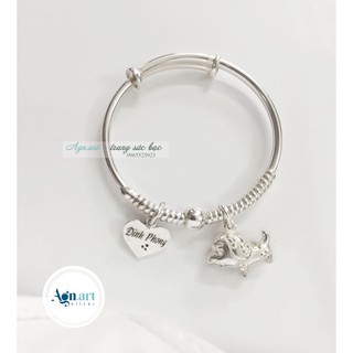 Lắc bạc trẻ em charm tuổi chó