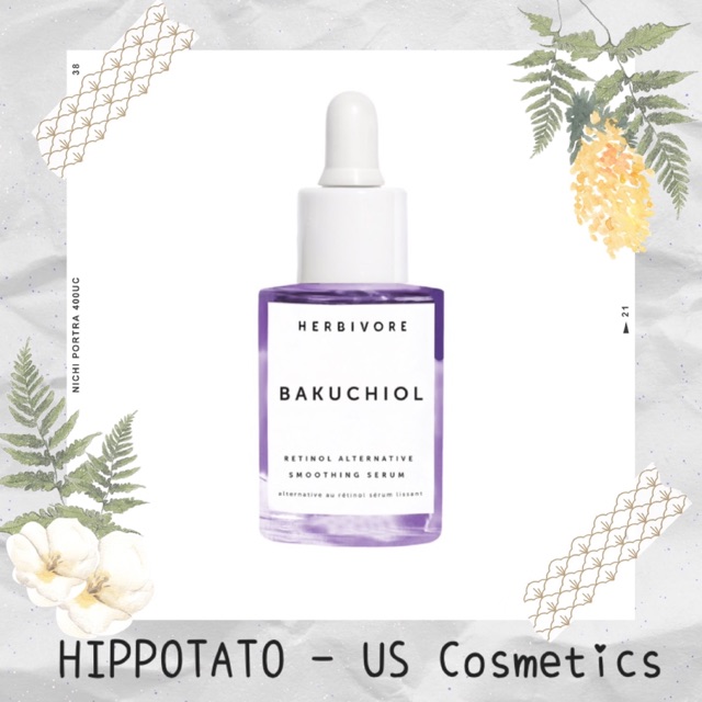 🌸 Herbivore Bakuchiol Retinol Alternative Smoothing Serum - Tinh chất dưỡng chống lão hoá - Minisize