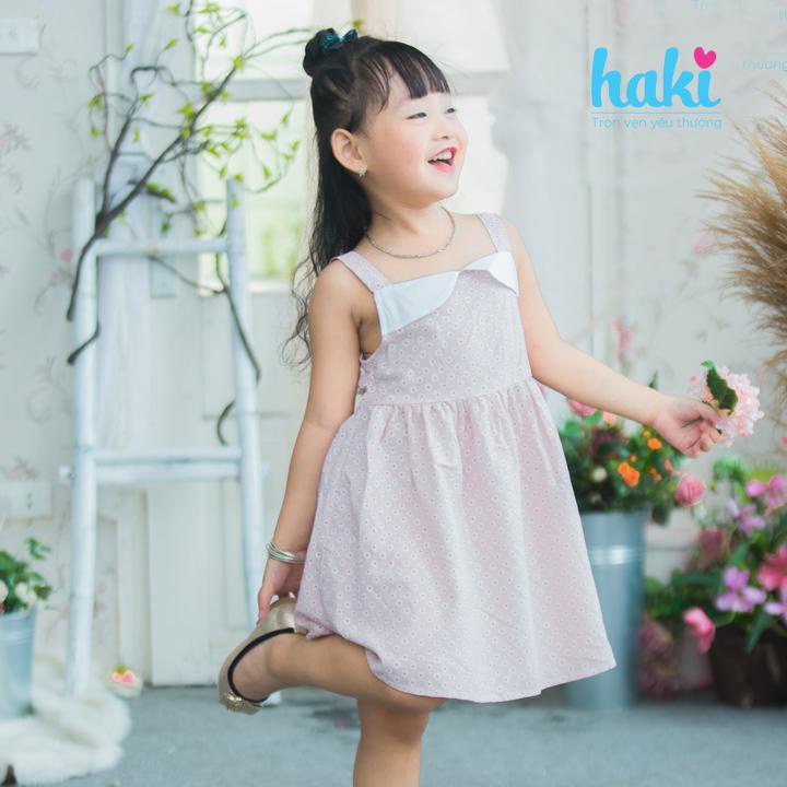 Váy cúp ngực bé gái HAKI - HK482, đầm hè cho bé gái từ 10-27kg (Hoa cúc hồng)