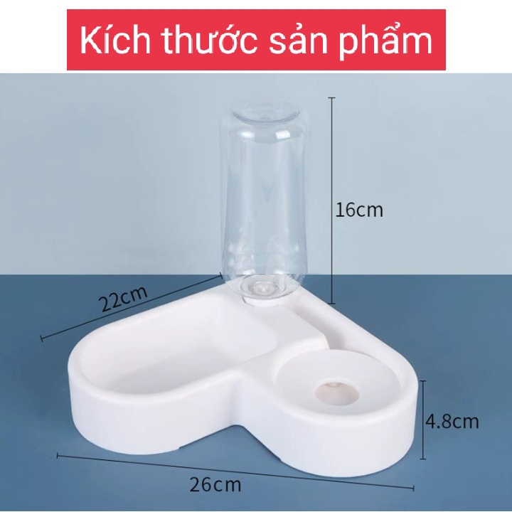 BÁT ĂN KÈM BÌNH NƯỚC TỰ ĐỘNG DÀNH CHO CHÓ MÈO