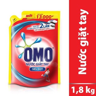 Nước giặt omo giặt tay 1.8kg