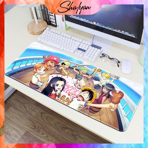 Miếng Lót Chuột Cỡ Lớn 80x30, Bàn Di Chuột Cỡ Lớn, Mouse Pad, Pad Chuột Cỡ Lớn: Anime One Piece, Razer, ASUS, Logitech