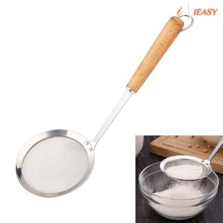Ray lọc thức ăn inox cán gỗ