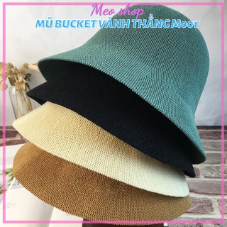 Mũ BUCKET đi biển Heominhon - Nón cói đi du lịch vành ngắn nhỏ trơn Siêu Xinh M001