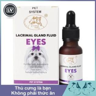 Thuốc trị chảy nước mắt ở chó mèo Lacrimal Gland Fluid EYES Phụ kiện Long Vũ