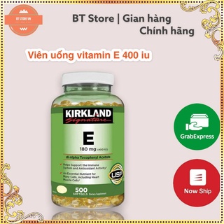 Vitamin E 400 IU 500 Viên Kirkland hàng Mỹ /Nước uống Collagen Liquid_COLLAGEN MỸ_nước uống đẹp da chống lão hóa