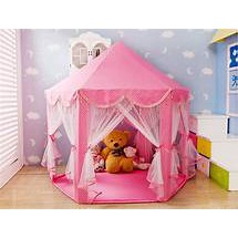 Lều Công Chúa Cho Bé Kiểu Dáng Hàn Quốc Có Rèm Che - Kích thước 1m4 x 1m35 [Đèn Hoa Tuyết 4mét]
