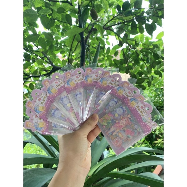 Sticker túi vuông 12 tấm