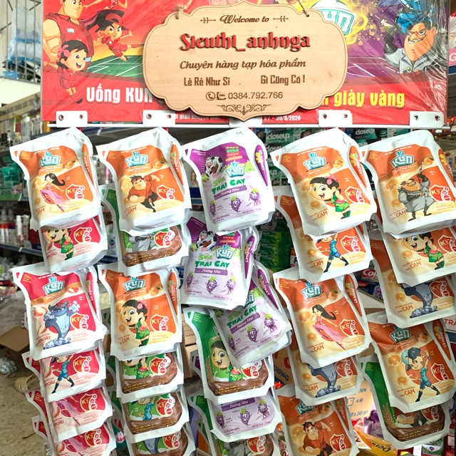 Sữa Chua Uống Tiệt Trùng Lif Kun Túi 110ml.