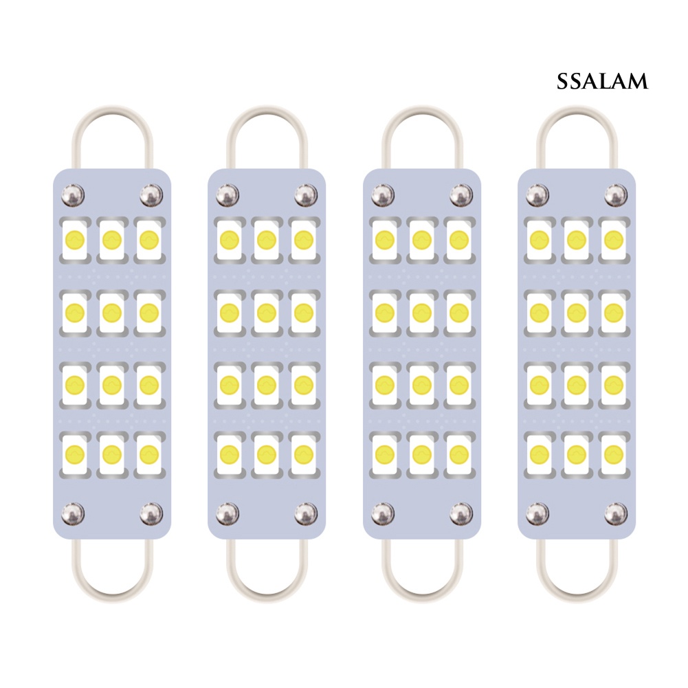 Set 4 Bóng Đèn Chiếu Biển Số Xe Ô Tô 44mm 12smd-3030 | BigBuy360 - bigbuy360.vn
