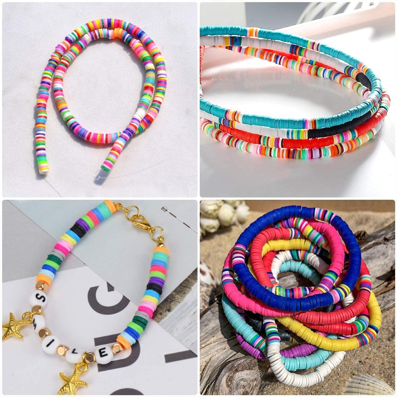 Chuỗi Hạt Đất Sét Hình Mặt Cười Phong Cách Bohemian Dành Cho Nữ