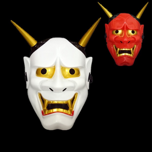 Lin Mặt Nạ Halloween Hình Ma Quỷ Hoạt Hình Nhật Bản Kinh Dị Trang Trí Halloween