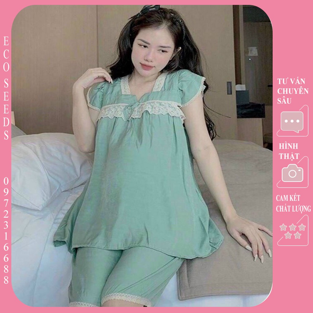 BỘ ĐỒ BẦU LỬNG CHẤT ĐŨI LỤA MỀM MÁT MẶC SAU SINH THOẢI MÁI - QUẦN ÁO MẶC NHÀ CHO BÀ BẦU