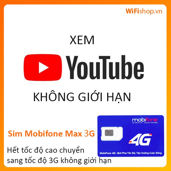SIM 4G Mobifone Dùng Data Khủng Băng Thông Không giới hạn dung lượng nghe gọi nhắn Chỉ 50K/Tháng