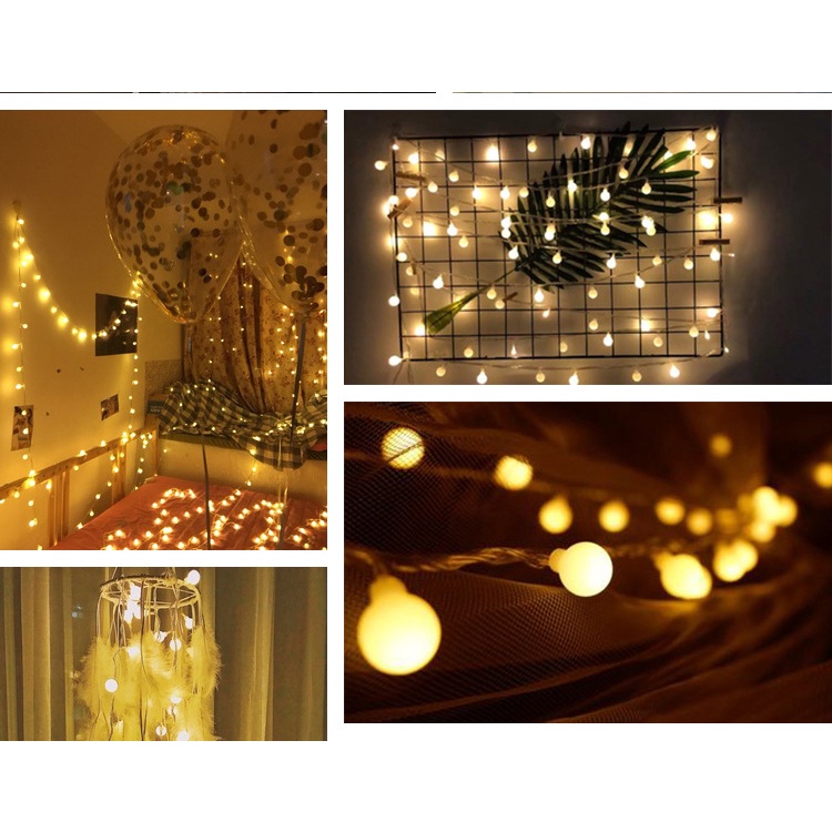 Đèn dây bóng tròn decor sân vườn nhà cửa, quán trà, caffe