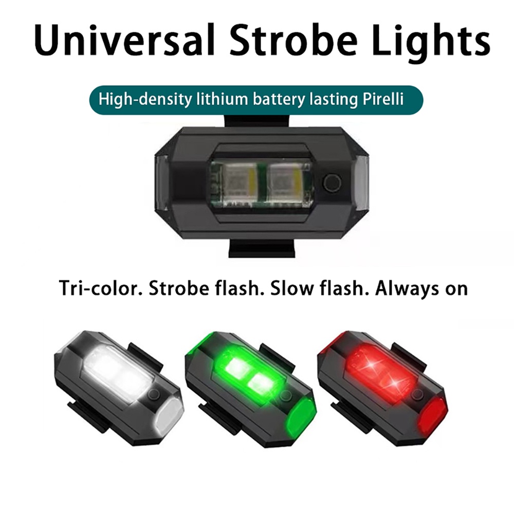 Đèn LED Cảnh Báo Gắn Đuôi Xe Máy Bay Điều Khiển Từ Xa Có Cổng Sạc USB
