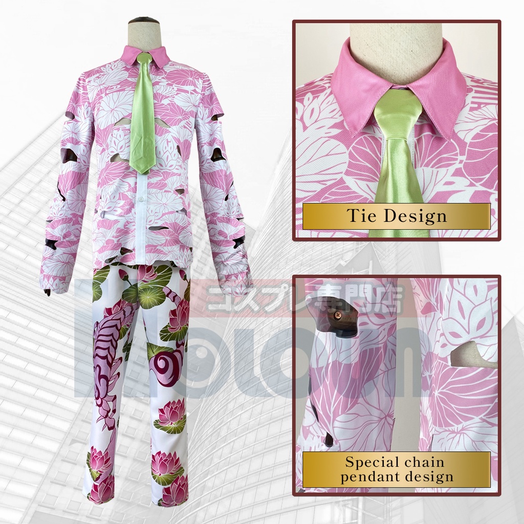 Holoun Tokyo Revengers Set Đồ 4 Món Hóa Trang Nhân Vật Haruchiyo Sanzu Exhibition Anime Cosplay Costume Uniform Pink Scorpio 4PCS Dress Up Halloween