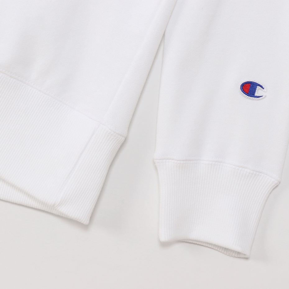 Áo Hoodies Champion JP C Graph Crew Màu Trắng CMPCWU025WHT
