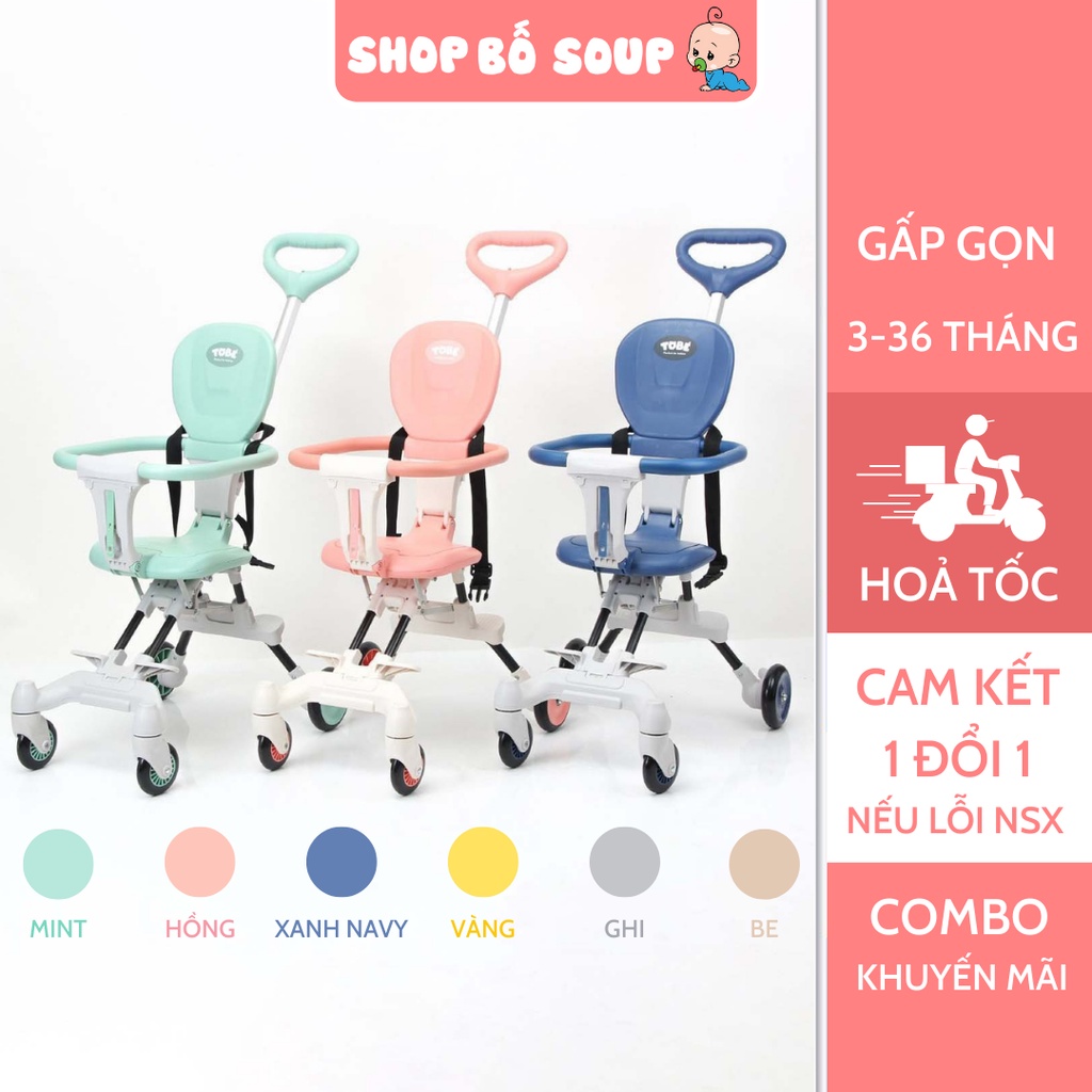 Xe đẩy cho bé gấp gọn chính hãng Tobe