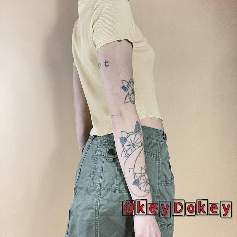 Áo Thun Họa Tiết Ngôi Sao Năm Cánh Phong Cách Harajuku 2000s OKDK-y2k